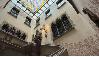30 a2y. Spain - Barcelona - Casa Amatller designed by Gaudi's rival Josep Puig i Cadafalch, owned by chocolatier Antoni Amatller