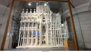 132 a2y. Spain - Barcelona - Sagrada Familia museum model