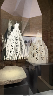146 a2y. Spain - Barcelona - Sagrada Familia museum models