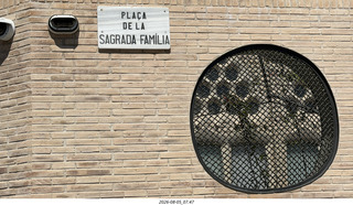 153 a2y. Spain - Barcelona - Sagrada Familia sign