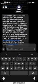 207 a2y. AT&T announcement of international cell service
