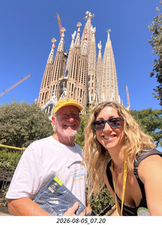 210 a2y. Spain - Barcelona - Adam and Laura and Sagrada Familia