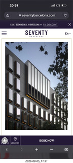 212 a2y. Spain - Barcelona - Seventy Hotel web page