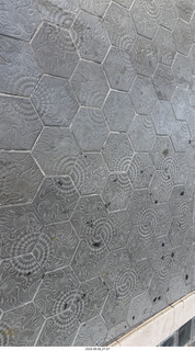 17 a2y. Spain - Barcelona - Gaudi hexagon street tiles