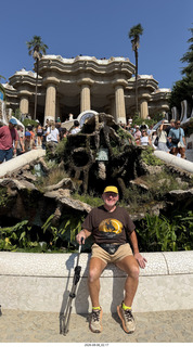 98 a2y. Spain - Barcelona - Park Guell (Gaudi) + Adam