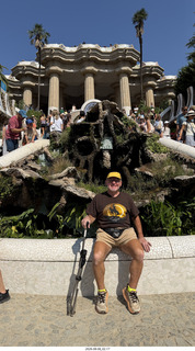 99 a2y. Spain - Barcelona - Park Guell (Gaudi) + Adam