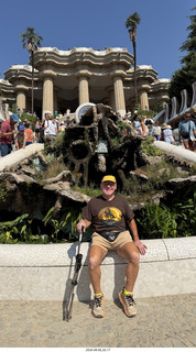 100 a2y. Spain - Barcelona - Park Guell (Gaudi) + Adam