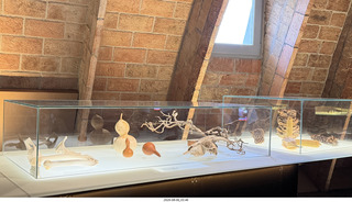 175 a2y. Spain - Barcelona - La Pedrera - museum display