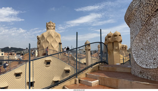 190 a2y. Spain - Barcelona - La Pedrera - roof