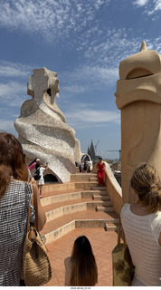 192 a2y. Spain - Barcelona - La Pedrera - roof