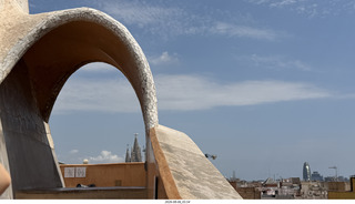 202 a2y. Spain - Barcelona - La Pedrera - roof
