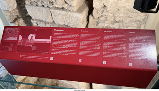 67 a2y. Spain - Barcelona - old Roman-Empire area sign