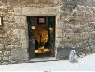 92 a2y. Spain - Barcelona - old Roman-Empire area - old synagogue