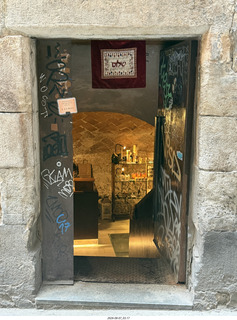93 a2y. Spain - Barcelona - old Roman-Empire area - old synagogue