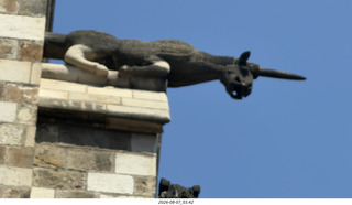 112 a2y. Spain - Barcelona - old Roman-Empire area - unicorn gargoyle