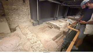 168 a2y. Spain - Barcelona - old Roman-Empire underground ruins
