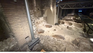 170 a2y. Spain - Barcelona - old Roman-Empire underground ruins