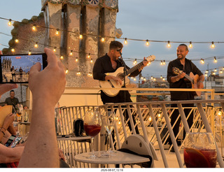 457 a2y. Spain - Barcelona - music at La Pedrera