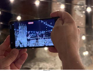 458 a2y. Spain - Barcelona - music at La Pedrera - somebody else's cell phone