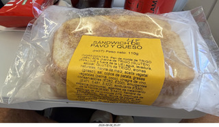 14 a2y. Spain - barcelona to bilbao flight - food