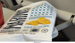 18 a2y. Spain - barcelona to bilbao flight - food