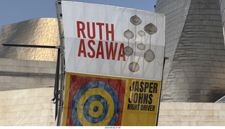 50 a2y. Spain - Bilbao - Guggenheim Museum - outside - Ruth Asawa