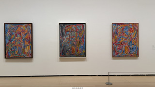 100 a2y. Spain - Bilbao - Guggenheim Museum - Jasper Johns Night Driver