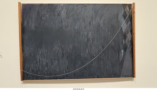 129 a2y. Spain - Bilbao - Guggenheim Museum - Jasper Johns Night Driver - catenary