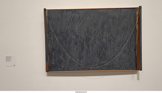 131 a2y. Spain - Bilbao - Guggenheim Museum - Jasper Johns Night Driver - catenary