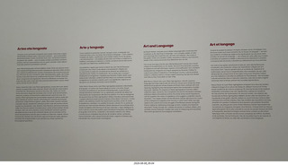 172 a2y. Spain - Bilbao - Guggenheim Museum - works from the collection sign