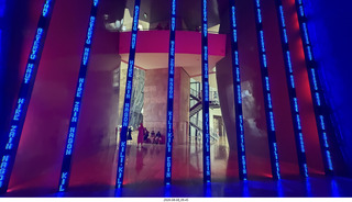 224 a2y. Spain - Bilbao - Guggenheim Museum - funky lights exhibit