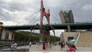 285 a2y. Spain - Bilbao - Guggenheim Museum - outside - bridge and spider