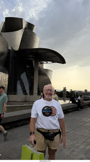 293 a2y. Spain - Bilbao - Guggenheim Museum - outside + Adam