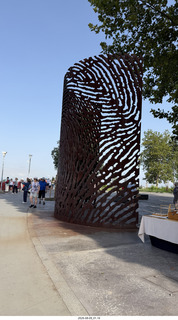 25 a2y. Spain - Bilbao - walking tour - city viewpoint - sculpture