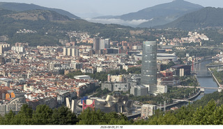 28 a2y. Spain - Bilbao - walking tour - city viewpoint - Guggenheim Museum