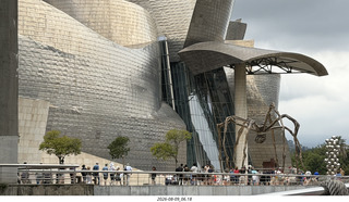 103 a2y. Spain - Bilbao - boat ride tour - Guggenheim Museum with spider