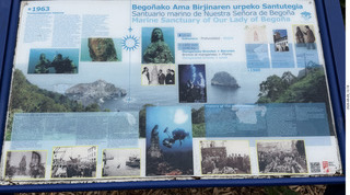 27 a2y. Spain - Bilbao wine tour - seaside viewpoint sign