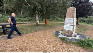 34 a2y. Spain - Bilbao wine tour - seaside viewpoint - monument