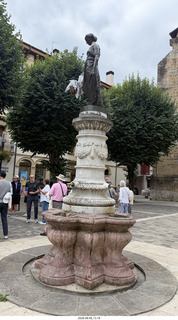 52 a2y. Spain - Bilbao wine tour - Bermeoko Udala - statue