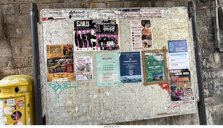 68 a2y. Spain - Bilbao wine tour - Bermeoko Udala - posted ads sign