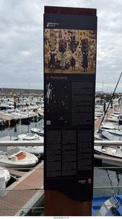 82 a2y. Spain - Bilbao wine tour - Bermeoko Udala - harbor sign