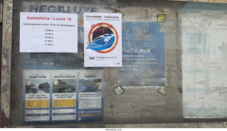 83 a2y. Spain - Bilbao wine tour - Bermeoko Udala - harbor signs