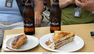 89 a2y. Spain - Bilbao wine tour - Bermeoko Udala - harbor meal