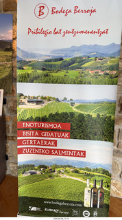 186 a2y. Spain - Bilbao wine tour winery - wine tasting - brochure