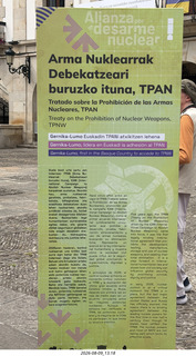 218 a2y. Spain - Bilbao wine tour - Gernika Lumo - display about the bombing sign
