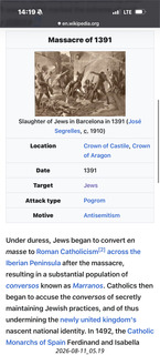 161 a2y. Spain - wikipedia on 1390 massacre