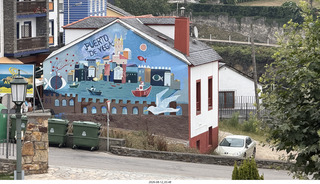 96 a2y. Spain - Puerta de Vega - colorful house