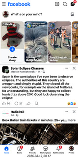 174 a2y. Spain - whining about eclipse trip