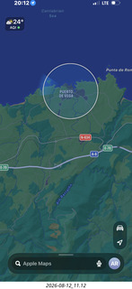 181 a2y. Spain - map Puerto de Vega