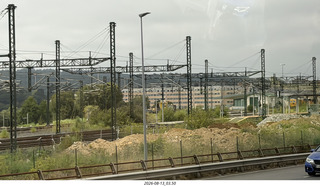 21 a2y. Spain - driving into Santiago de Compostela
